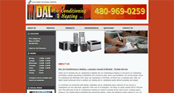 Desktop Screenshot of dalairconditioningandheating.com